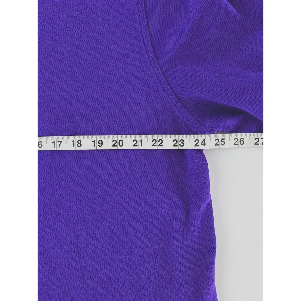 Polo Ralph Lauren Mens XL Purple Vintage 90s Cotton Polo Shirt USA Made
